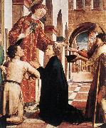 PACHER, Michael St Lawrence Distributing the Alms ag oil painting artist
